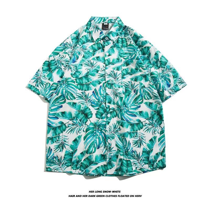 Camisa con botones de solapa suelta de manga larga de todo fósforo de la calle para hombres Venta caliente Flor colorida Impresión digital 3D