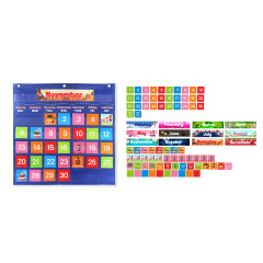 最近推出亞馬遜貨源教學日曆工具 教室日曆Calendar Pocket Chart