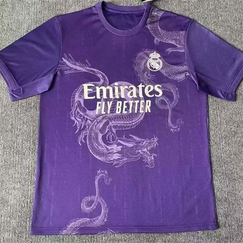 热门2425皇马球衣2223主客场特别版短袖训练服足球服龙年版足球服|undefined
