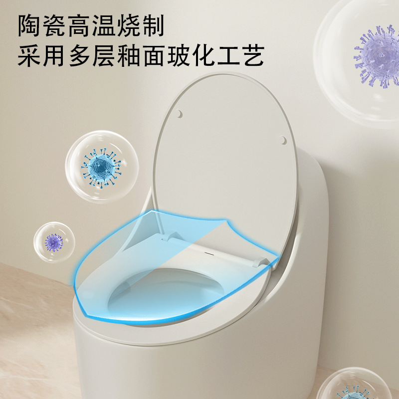 Inodoro de bombeo creativo en forma de huevo 10.0 anti-bloqueo tubería anti-olor anti-congelamiento grietas sifón tipo inodoro ahorro de agua