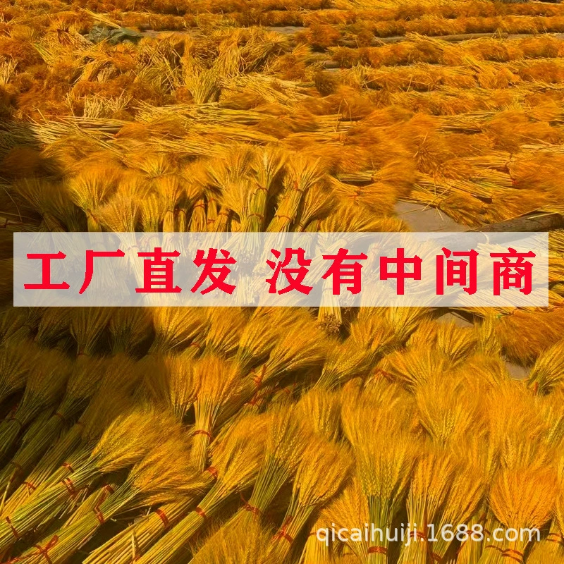 Натуральное золото ячмень сухой букет благословения мешок денег сумка для гостиной