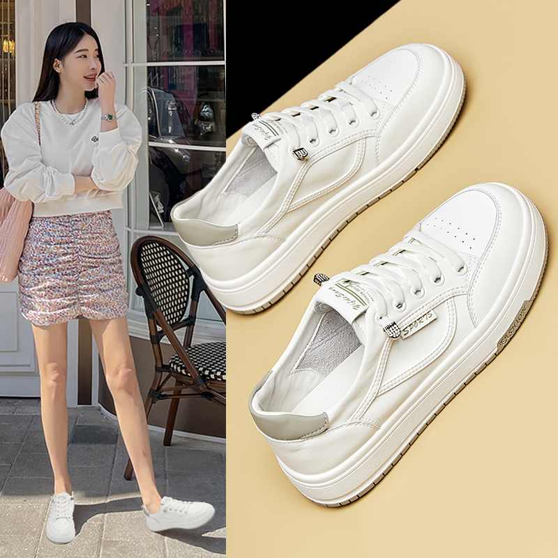 Pequeños zapatos blancos para mujeres 2023 nuevos zapatos de mujer zapatos de otoño primavera y otoño zapatos de skate casuales de mujer