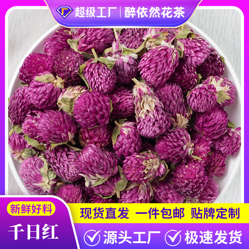 散装批发500g千日红千日紫 云南干花草茶新货 装饰品厂家代发定制