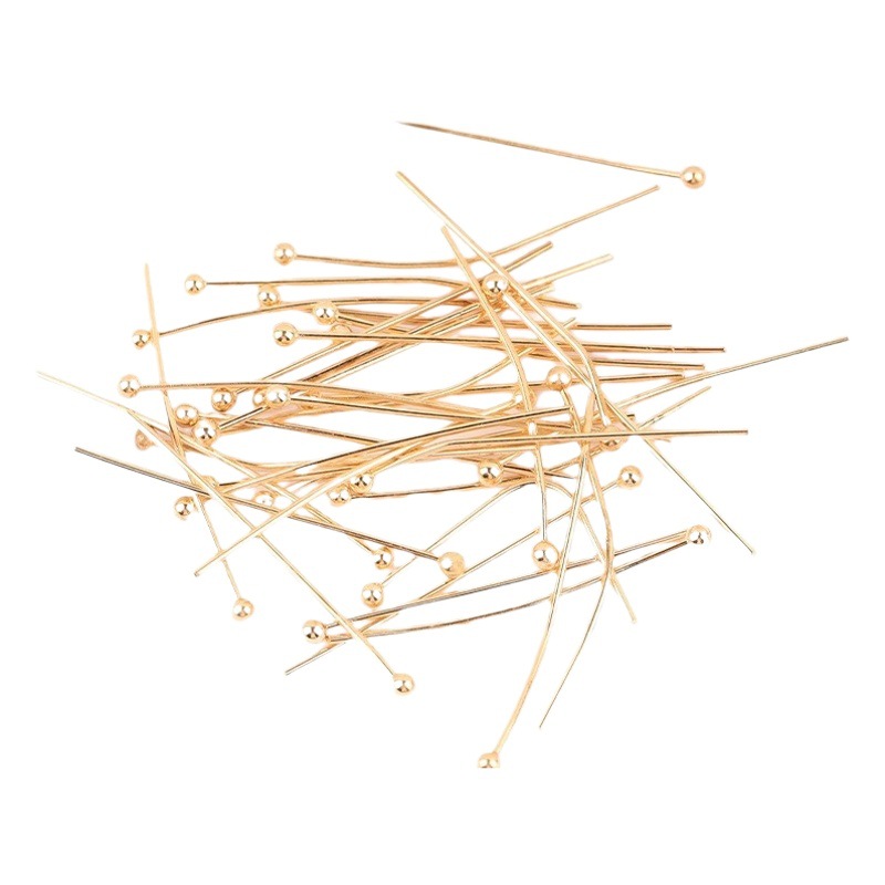 0.7 ball needle kc gold ball needle a pack of 10,000 jewelry accessories handmade diy material color retaining ball needle wholesale jewelry