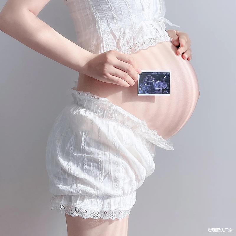 Maternity Photo Props and Decorations Can Be Customized. Maternity Photo Outfits for Home Use, White Lace, Summer Photography Art Maternity Photo Props and Decorations Can Be Customized. Maternity Photo Outfits for Home Use, White Lace, Summer Photography Art