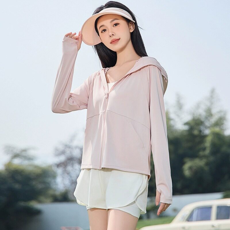 可拆帽檐冰丝防晒衣女夏季2026新款防紫外线薄外套透气骑车防晒服