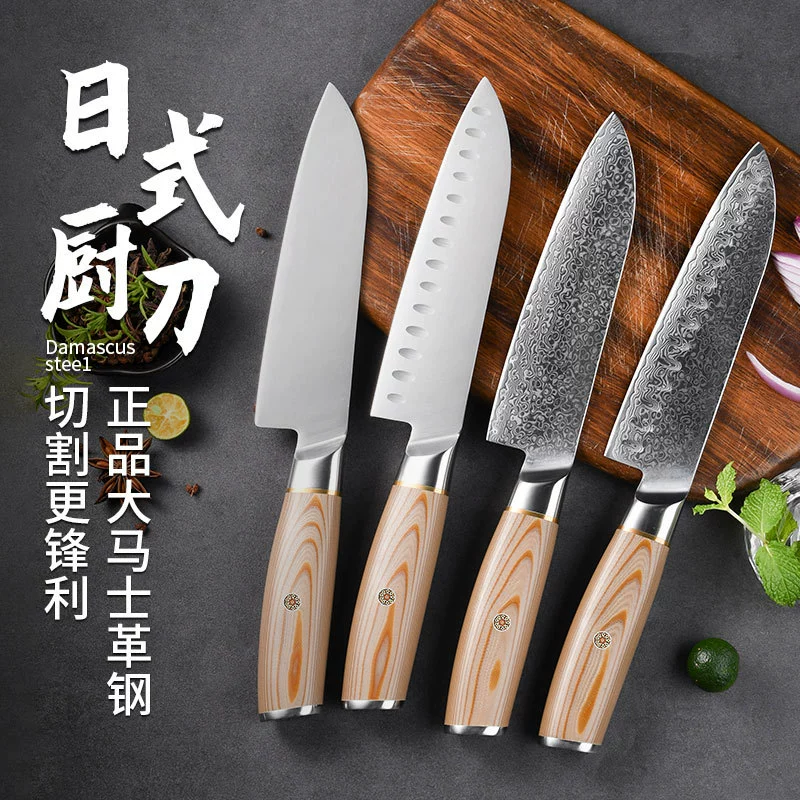 Ruitai новый продукт G10 дамасская сталь сандо меч западного стиля профессиональный кухонный нож кухонная работа