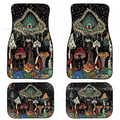 rose skull Amazon TEMU foot, Avtomobil döşəmə paspasları - rz-mushroom-33-44cm-two-pieces