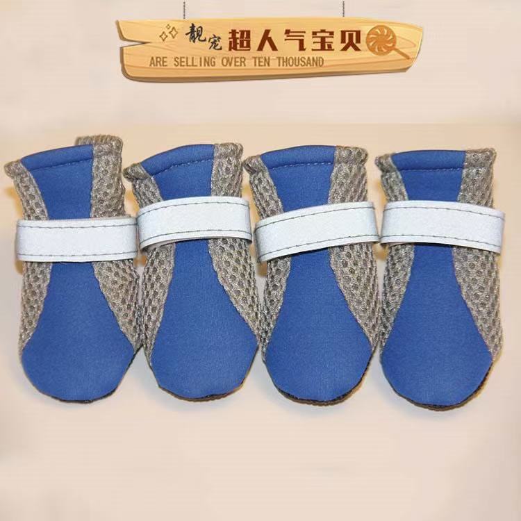 블루 싱글 메쉬 슈즈