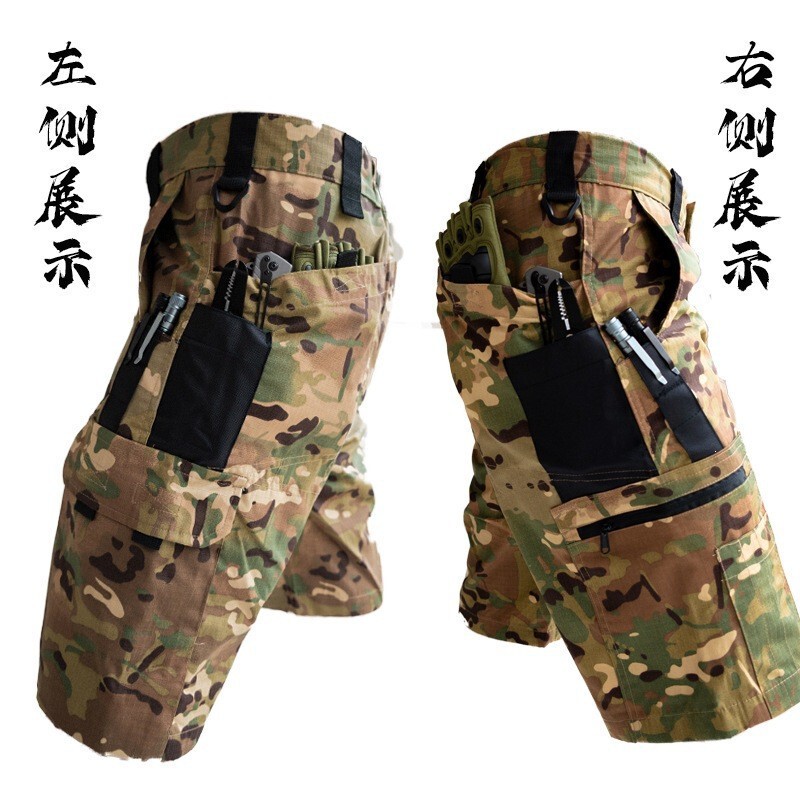 Cross-Border Aliexpress Men's Military-Style Tactical Pants with Multi-Pocket Design, Workwear, Cool Summer Sports Shorts, in Stock