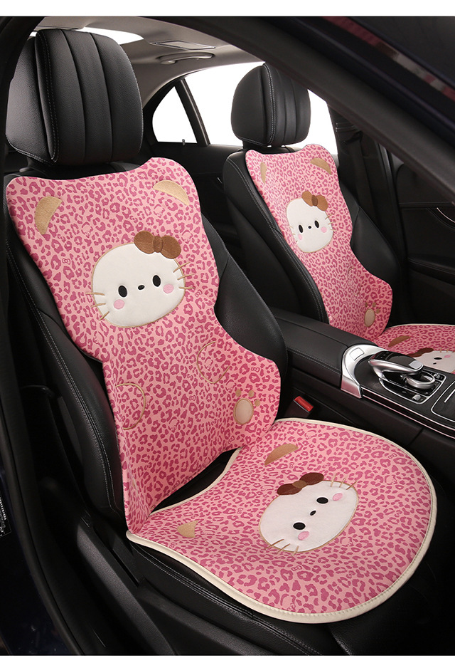Car Headrest and Lumbar Support Cartoon Kt Cat Headrest Pillow, Car Headrest for All Seasons, Lumbar Pillow, Neck Pillow, Car Headrest