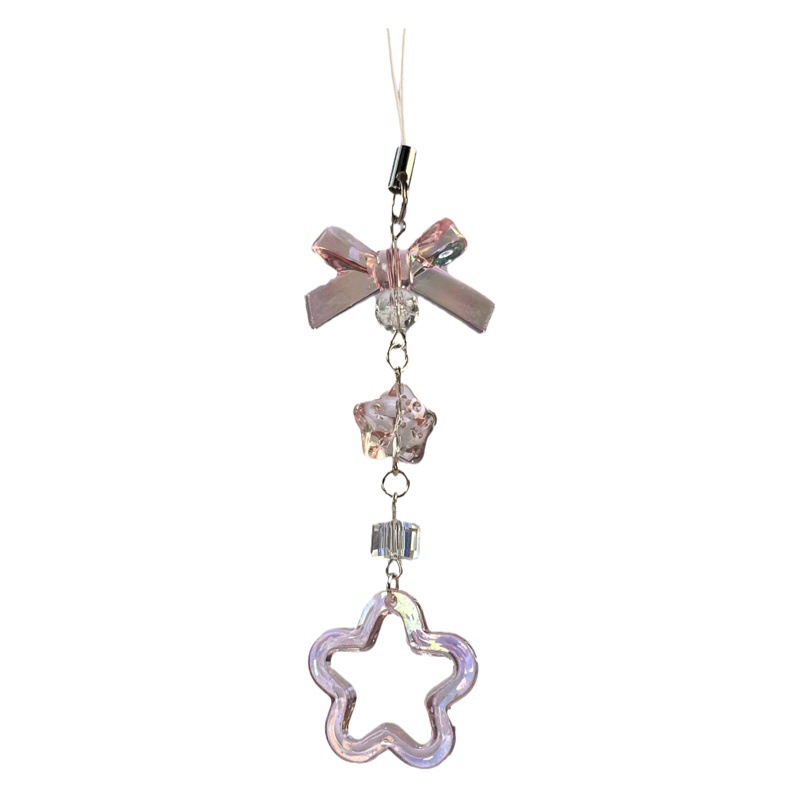 Woo original Rosa estrella Gu Ben cadena Linda Gu Ben tarjeta colgante bolsa de libro cadena colgante llavero Cadena de teléfono móvil