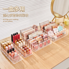 デスクトップ多機能収納ボックス口紅マニキュアアイシャドー盤分格棚化粧品雑物展示棚