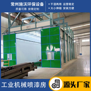 Large Industrial Machinery Spray Paint Room Mobile Furniture Car Spray Paint Room Environmentally Friendly Paint Room Manufacturer Shiwo
