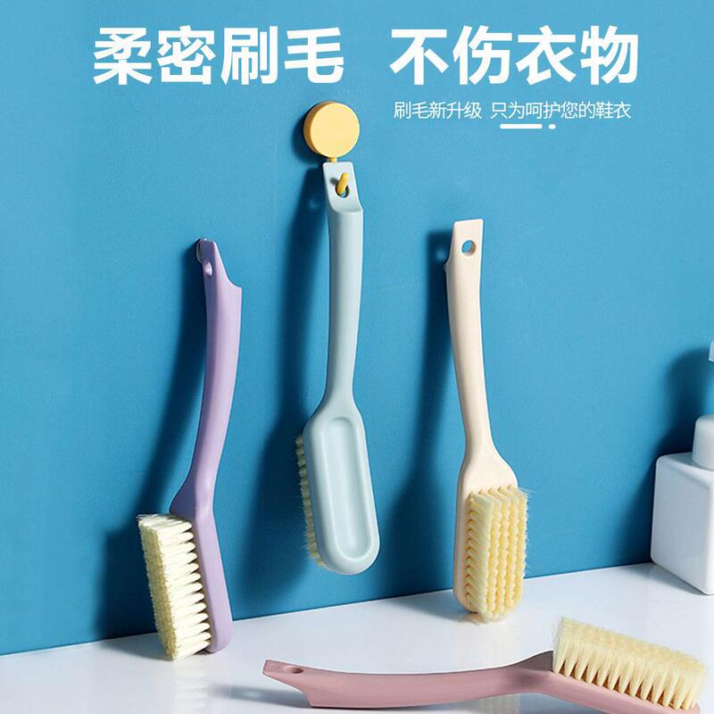 家庭用長柄靴ブラシ、プラスチック靴洗いブラシ、多機能衣類クリーニングブラシ、靴を傷つけません、柔らかい毛ブラシ|undefined