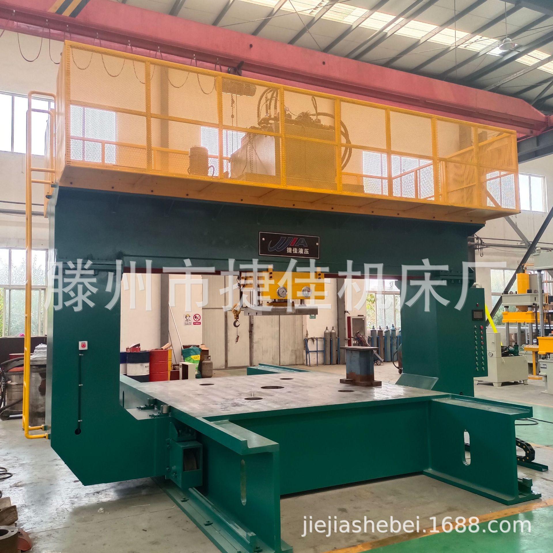 100吨移动式龙门液压机 板材整平机