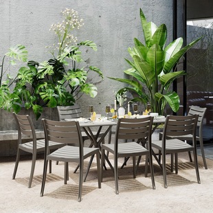 Outdoor Plastic Chair with Backrest, Stackable Armchair, Custom Thickened Home Leisure Food Stall Dining Chair, Late Night Snack Chair