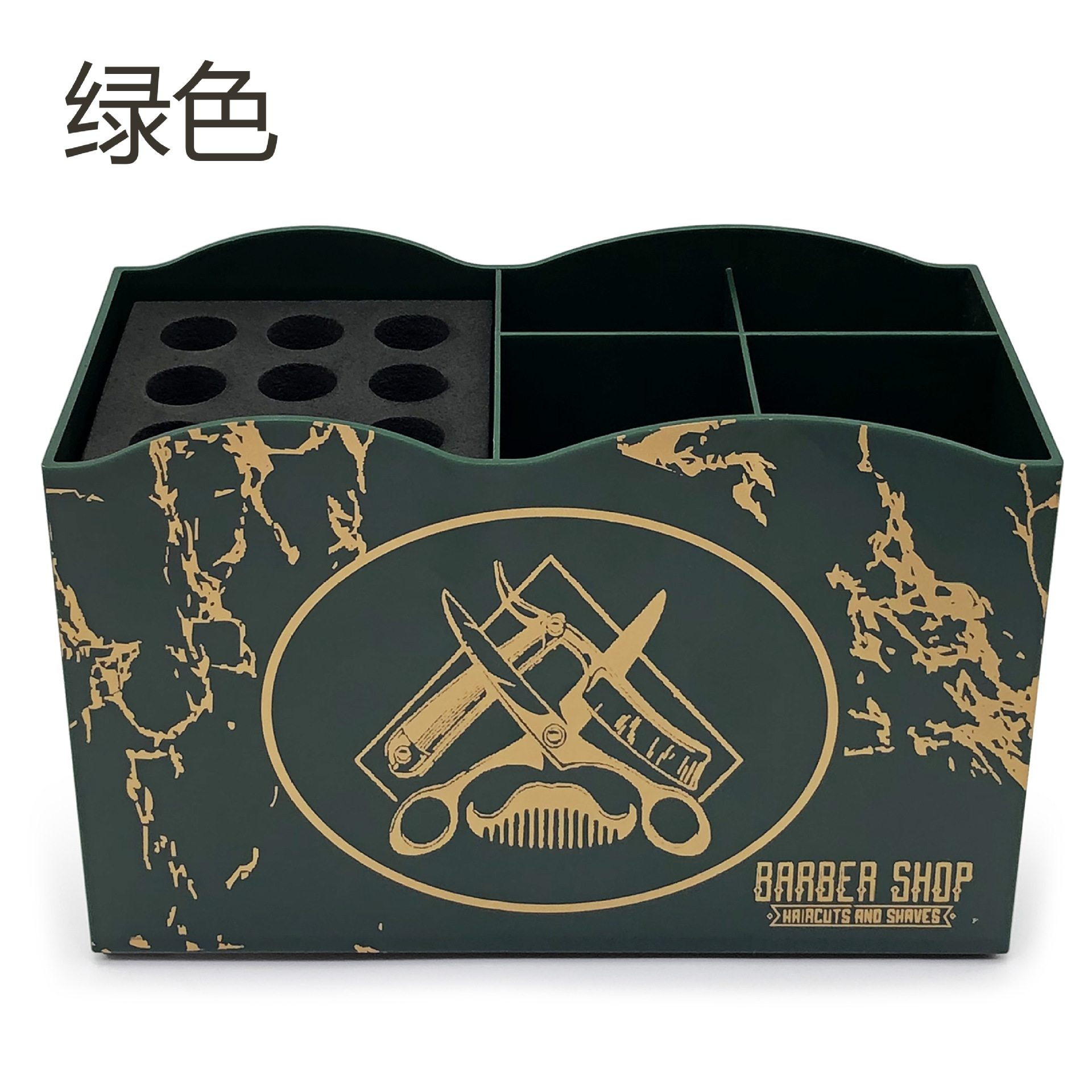 En stock caja de almacenamiento de herramientas de peluquero 5 capas tijeras de peluquero peine clip holder salon styling herramientas de almacenamiento rack