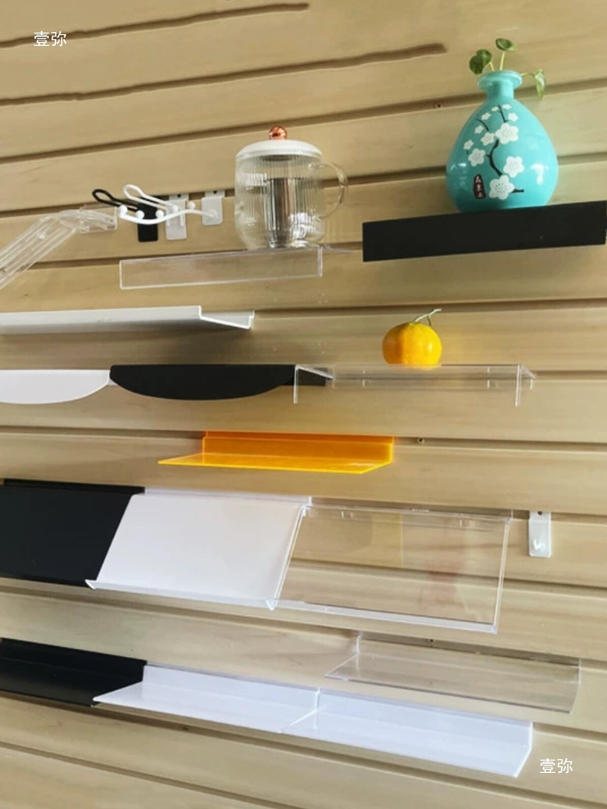 板正挂带珠内衣服装展示架s型5珠超市货架挂钩槽板挂钩配件粗