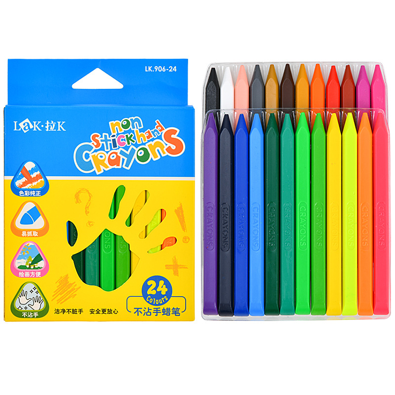 Lakai 36 colores sin Crayon sucio, Crayon de pintura infantil no es fácil de romper, se puede lavar con agua, jardín de infantes, dibujos, pinceles al por mayor