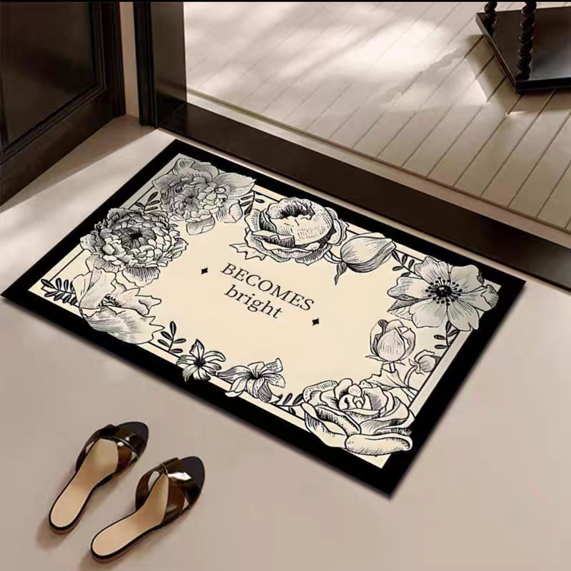 Toilet Door Mat Diatom Mud Absorbent Anti-Slip Mat Toilet Carpet Toilet Bathroom Mat Silicone Door Mat