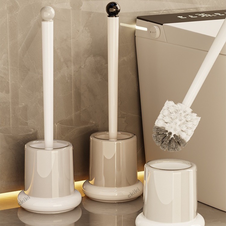 Toilet Brush with Base 2025 New High-End No-Dead-Angle Household Bathroom Toilet Special Brush Squatting Brush