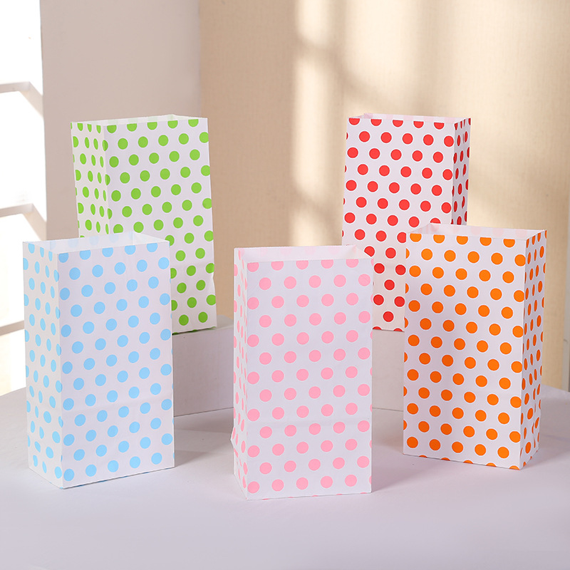 50g Weight Cute Polka Dots Paper Gift Bags