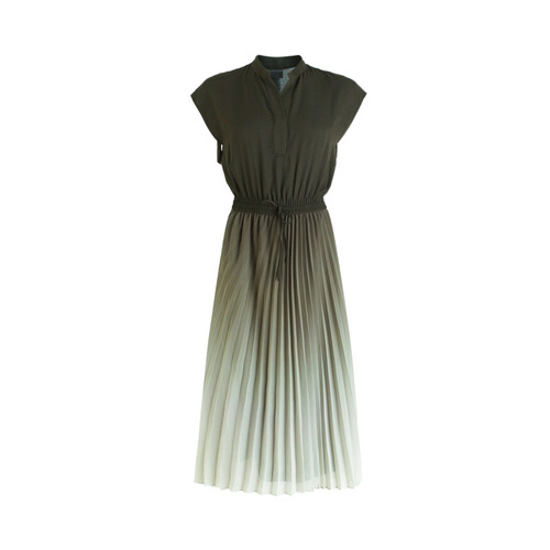 Amazon French-style design niche women's high-end tea party dress with waist-cinching long skirt and pleats