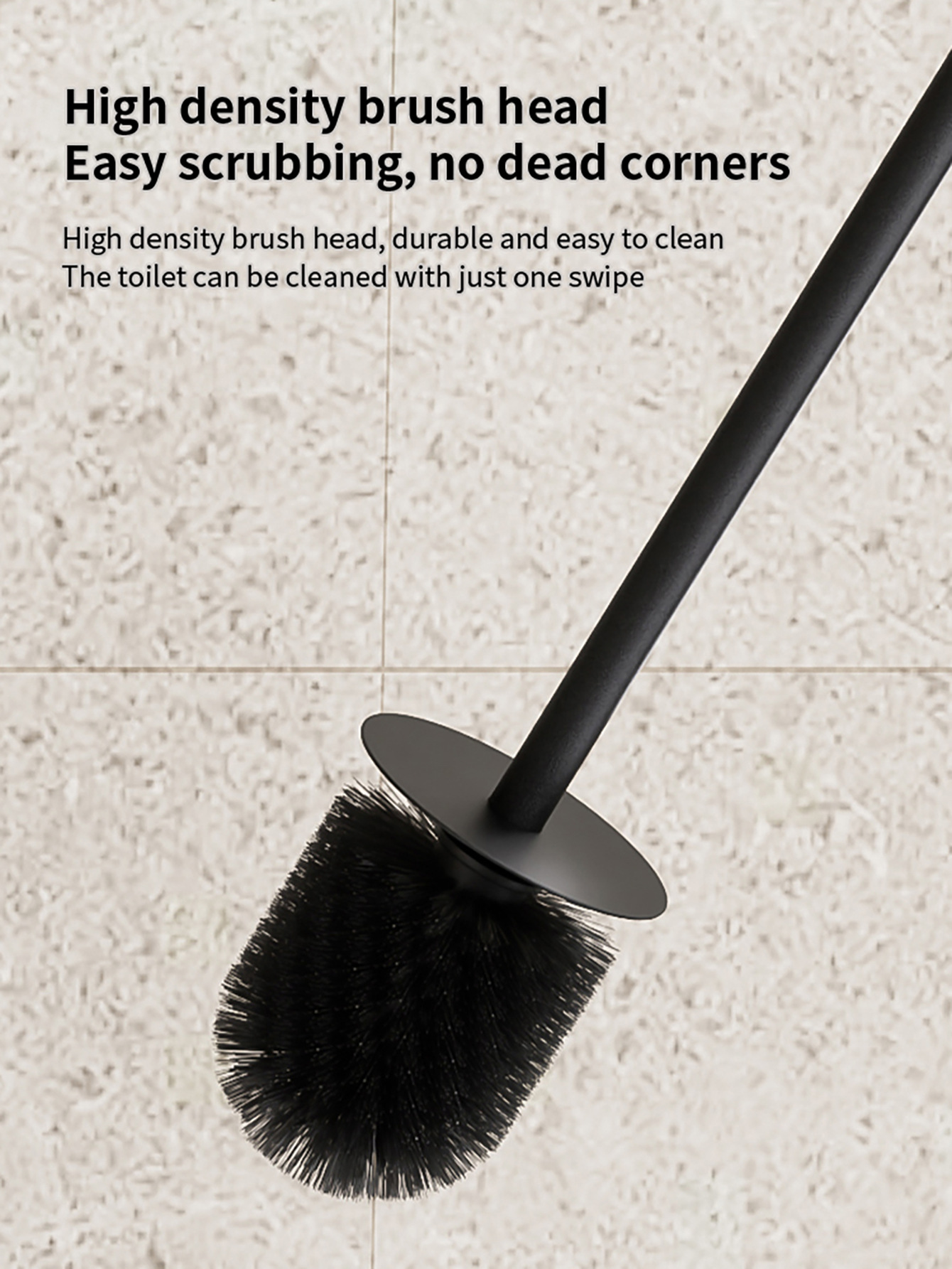 Toilet Base Home Use 360°Toilet Brush With Long Handle For Cleaning Without Dead Angles_voghion.com