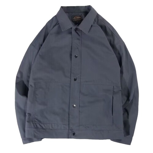 Fall Collar Business Casual Jacket Overcoat Men Plain Color Simple Versatile Fashion Cardigan Top