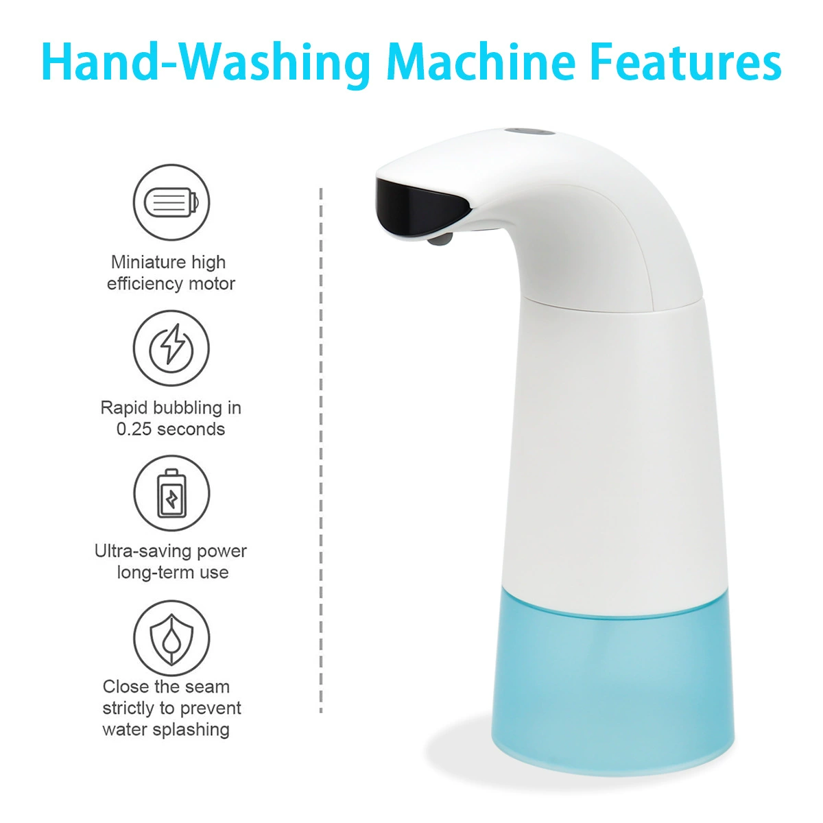 Automatic dynamic induction soap for hands, antibacterial spray, hand sanitizer from foam