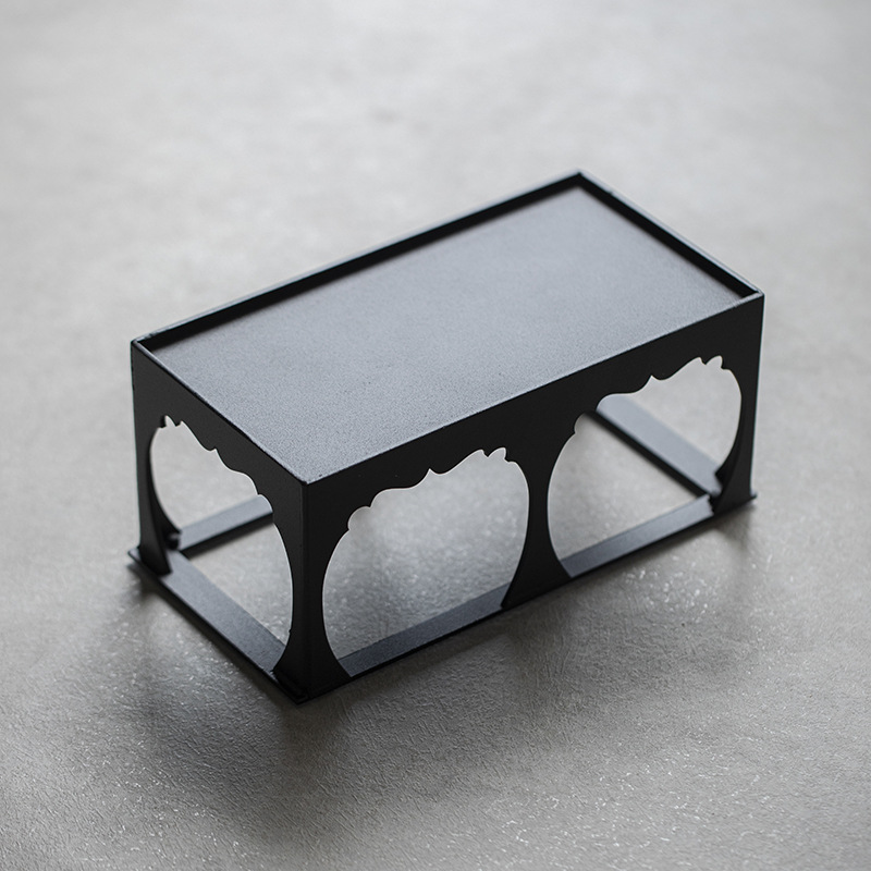 铁艺花架盆栽置物架菖蒲盆景底座茶具展示架茶杯收纳茶托盘