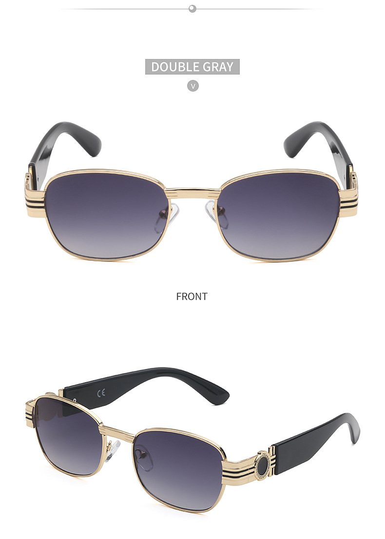 Fashion Anti-uv Small Frame Metal Sunglasses Wholesale display picture 12