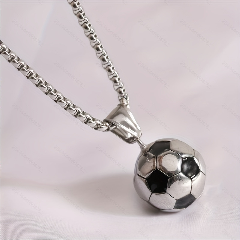 Football necklace hip-hop style