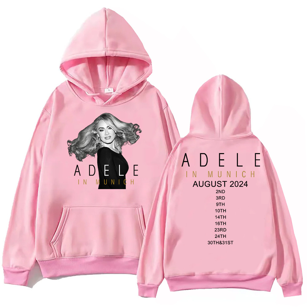 Adele In Munich Tour 2024 August Hoodie Harajuku Pullover To