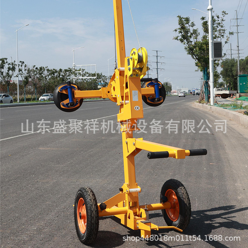 Electric Glass Suction Cup Curtain Wall Door and Window Construction Fixator Crane Lifting Powerful Heavy-Duty Vacuum Suction Crane