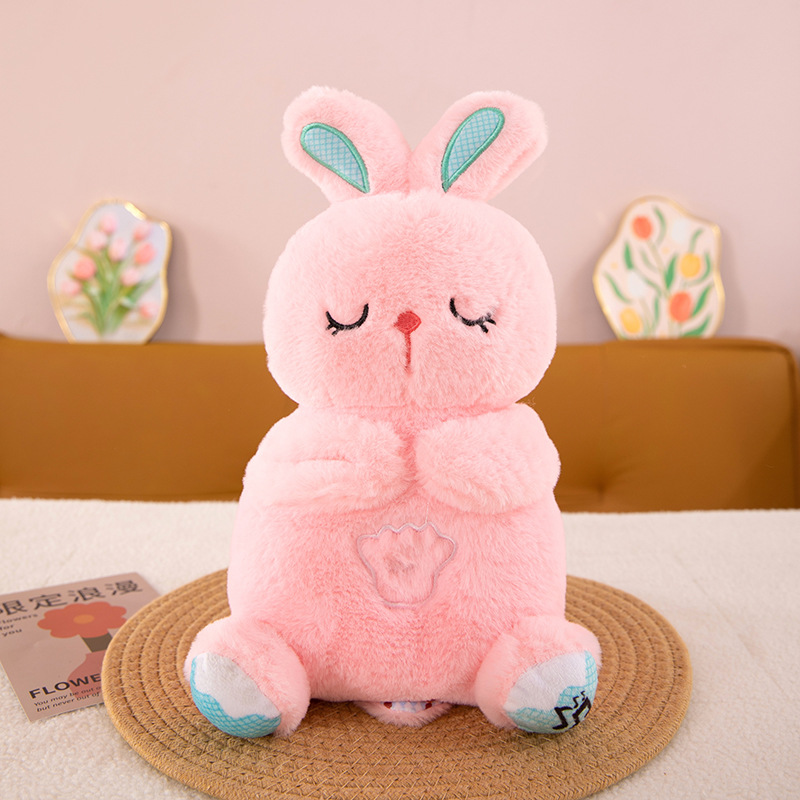 Lapin de sommeil rose / Environ 30 cm 0,4 kg