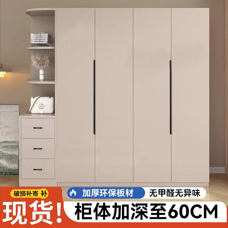 Armario doméstico dormitorio profundizar 60 tablero de madera sólida simple armario de alquiler de almacenamiento económico armario de almacenamiento image 5