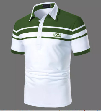 2024 nuevo Aliexpress transfronterizo verano delgado casual de manga corta cremallera estriada solapa camiseta camiseta polo