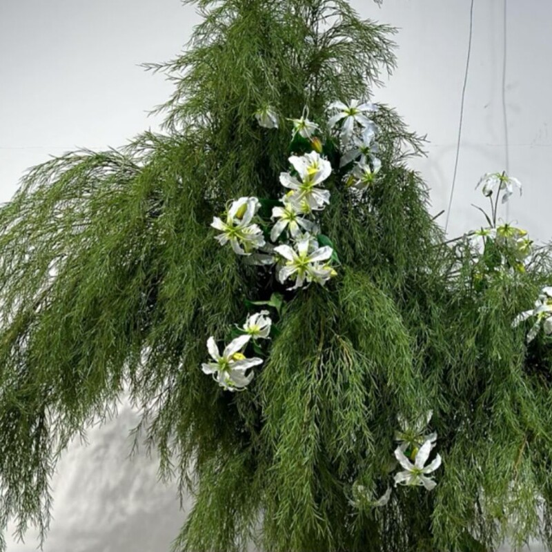 Trendy Artificial Grass Flower Column for Wedding Decorations, High Willow Bud Air Grass Hanging Landscape Flower Material Trendy Artificial Grass Flower Column for Wedding Decorations, High Willow Bud Air Grass Hanging Landscape Flower Material