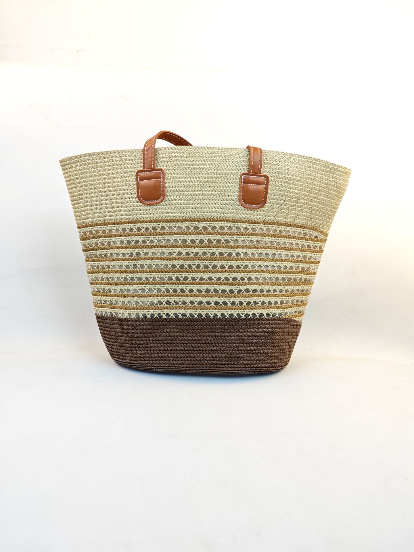 Bolso de paja femenino verano estilo ins 2024 nuevo estilo playa playa playa al aire libre vacaciones bolso de hombro de gran capacidad