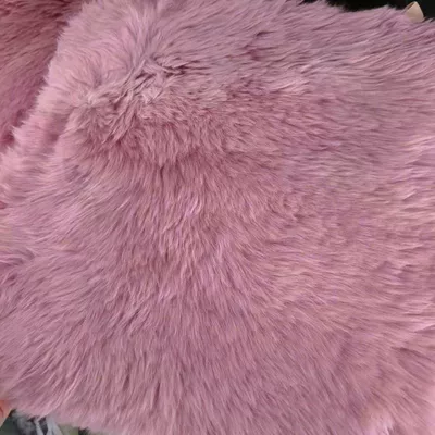 Car Cushion Winter Thickened Mao: Seat cushion, seat cover - pink-4545-single-piece-of-skin