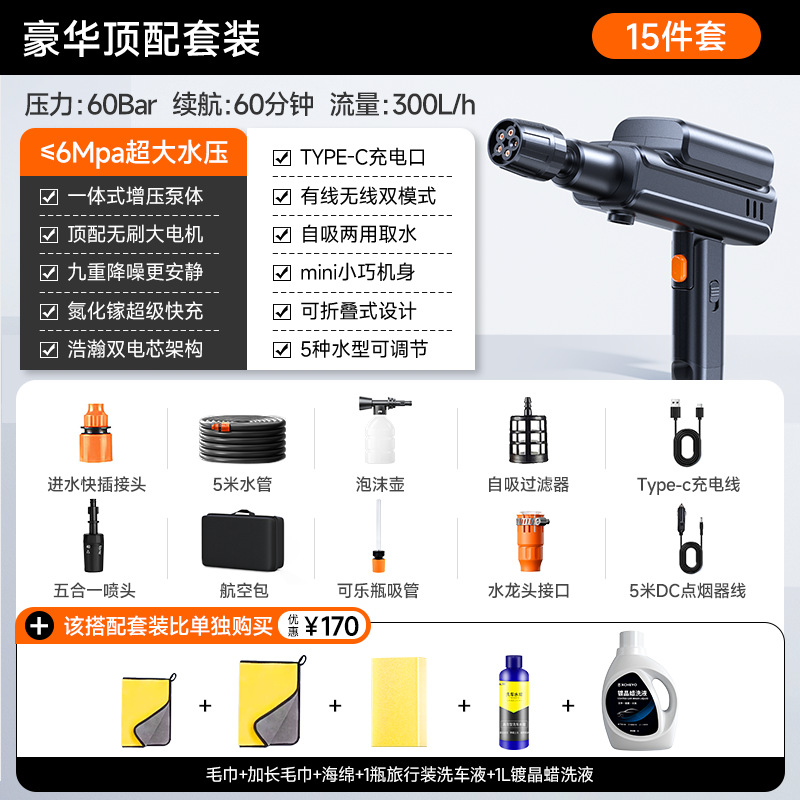 Lizeng – Portable car washer High Pressure Washer - 51l1