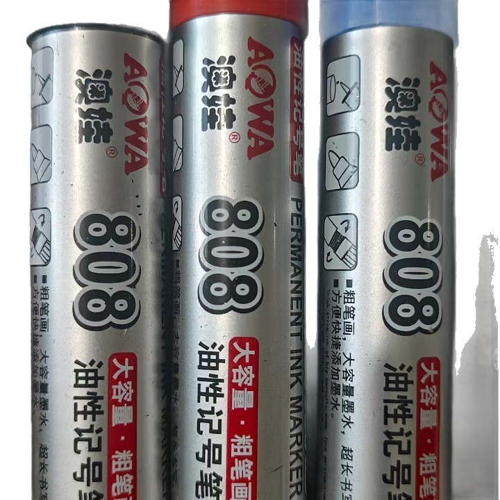 808 bolígrafo de marcado de gran capacidad bolígrafo logístico bolígrafo expreso bolígrafo de marcado pincel grueso bolígrafo de secado rápido