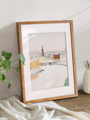 T9J5批發實木大相框裝裱畫框像框掛牆20寸16窄邊海報4開8KA3A4 30