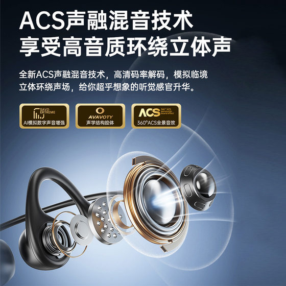 Cross-border Explosions Jinyun x7 Bone Conduction Bluetooth Sports Headset Subwoofer Long Endurance Ear-hanging Headset