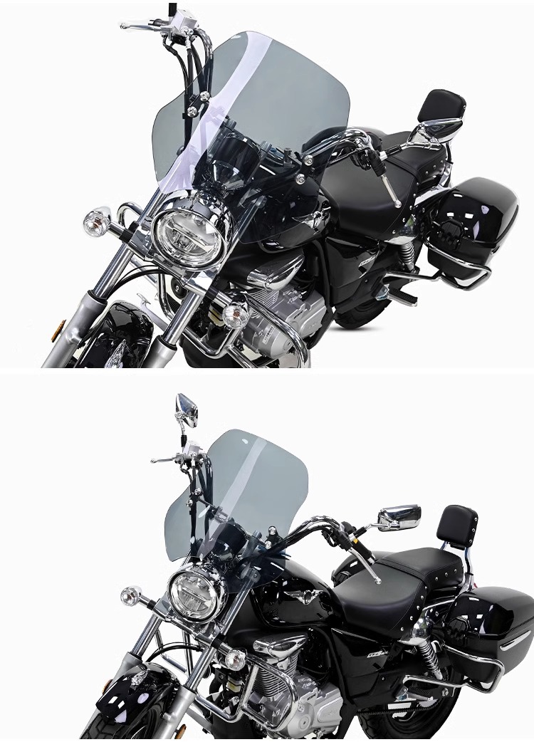 Muscle car Wolf suitable for Haojue GZS150 windshield windshield modification front windshield tempered glue anti-smashing special