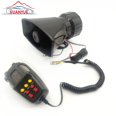 Factory car horn 12V square mouth 7 tone 100W shout horn car speaker alarm horn wholesale