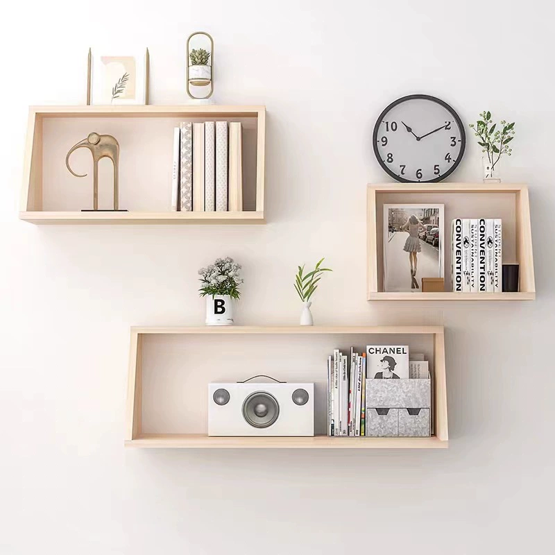 Креативная простая настенная полка в скандинавском стиле для комнаты, спальни, столовой, Настенная декоративная полка