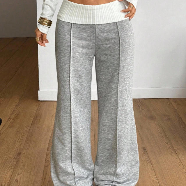 2026 Cross-Border European and American Autumn New Sports Pants American Style Spicy Girl Style Color-Blocking Sexy High-Waisted Versatile Casual Long Pants 2026 Cross-Border European and American Autumn New Sports Pants American Style Spicy Girl Style Color-Blocking Sexy High-Waisted Versatile Casual Long Pants